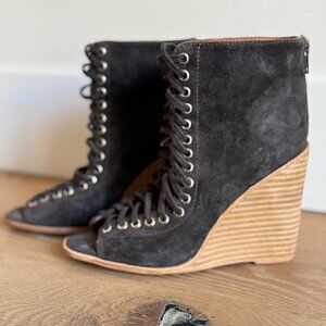 Jeffrey Campbell lace up booties. Size 6